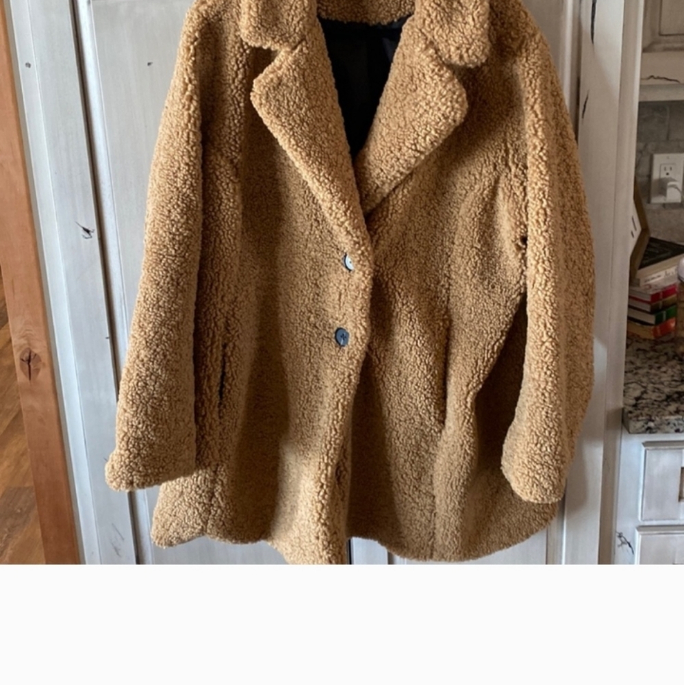 NWOT LIZ CLAIBORNE SZ 2X BEAUTIFUL TEDDY BEAR PEA COAT..EXCELLENT CONDITION